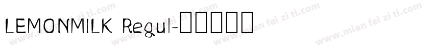 LEMONMILK Regul字体转换